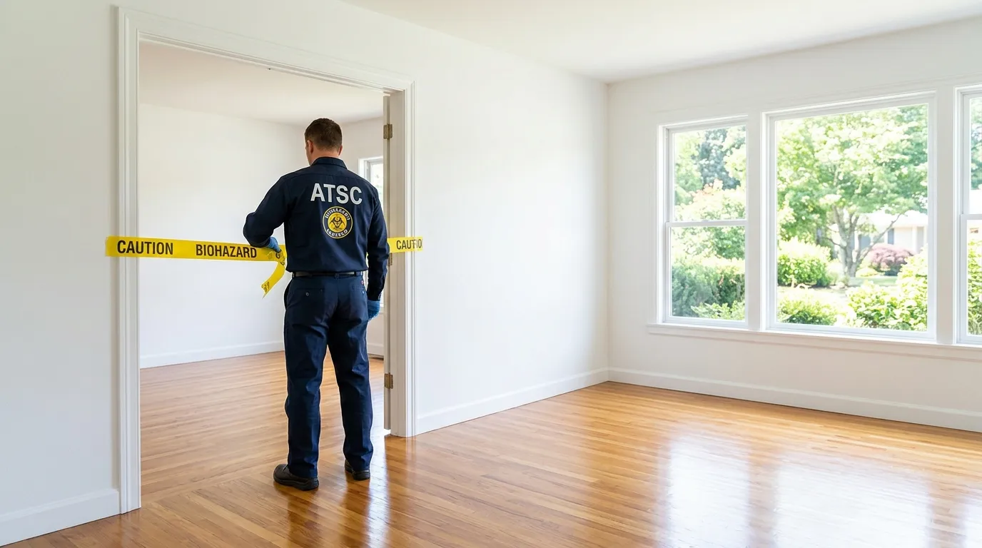 Certified biohazard cleanup crew performing Decomposition Cleanup in Mila Doce